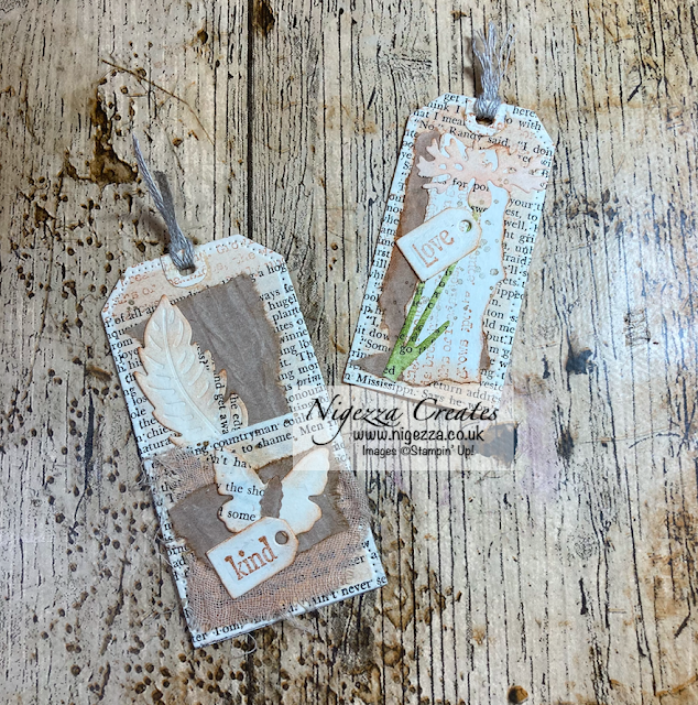 Using Only Old Book Pages to Make Tag Pockets & Tags