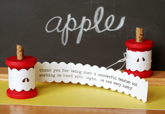 cute thank you card ideas. Apple Core Thank You Card from