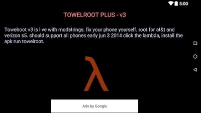 Aplikasi Root Hp android download towel root