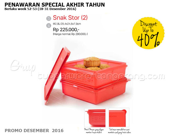 Snak Stor Promo Tupperware Desember 2016