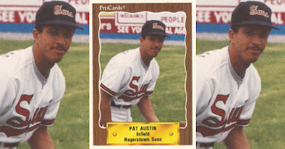 Pat Austin 1990 Hagerstown Suns card