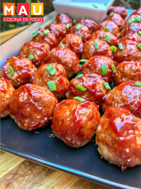 mau cocina de todo receta albondigas salsa bbq horneadas