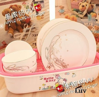  Harga Rak Piring Hello Kitty Untuk Memberi Warna Dapur 