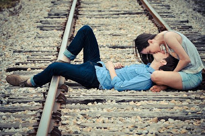 Young Couple Kissing