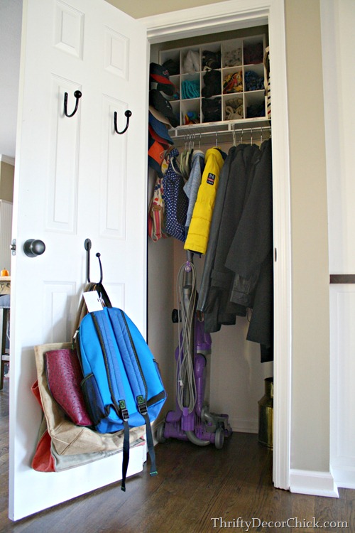 organized coat closet