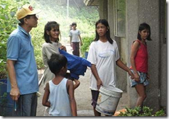 BFS Head Engr. Aralar talks with the families affected by the typhoon