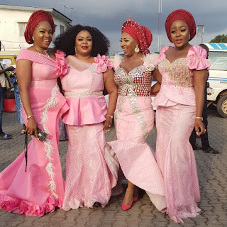 #Oba2018 photos from Nollywood stars Okiki Afolayan and Abimbola Ogunnowo's traditional wedding.