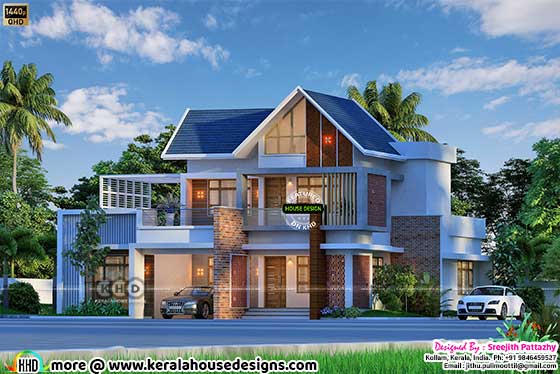 Mixed Roof House Architecture Design