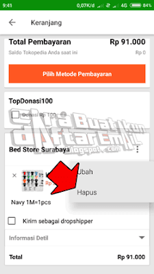 cara membatalkan belanja di tokopedia
