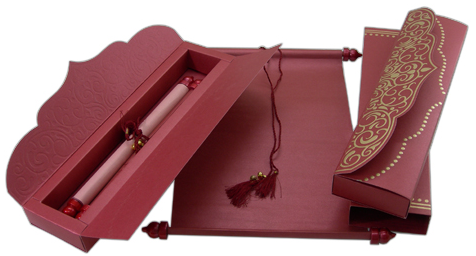 The various categories of Indian wedding invitations can be divided into