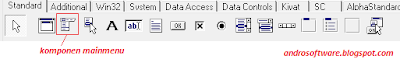 gambar toolbar komponen menu delphi 7