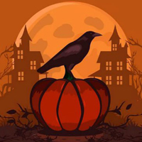 BIG Crow Liberate From Magic Pumpkin