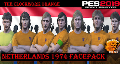 PES 2019 Facepack Netherlands 1974 by MictlanTheGod