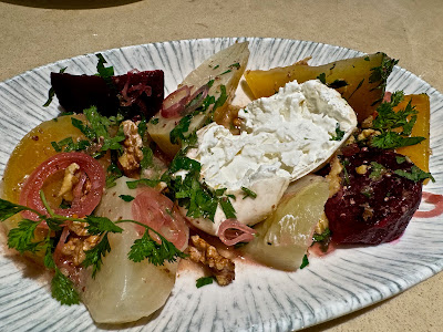 Atout, heirloom beetroot burrata