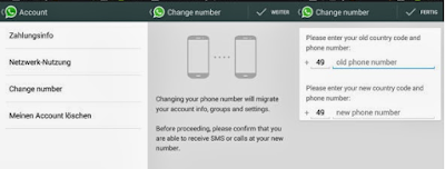 Change WhatsApp Phone Number