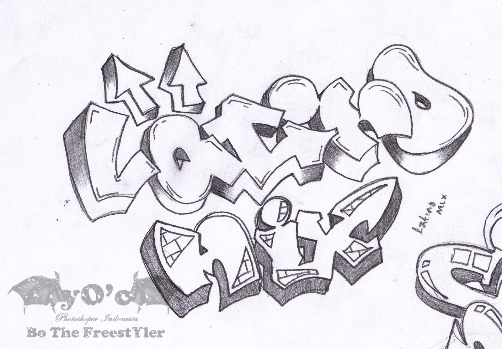 BombEr ZonE Sketsa Graffiti