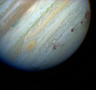 Comet Shoemaker Levy 9 bombards Jupiter