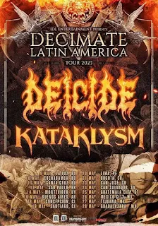 Decimate latin american tour Deicide & Kataclysm (2023)