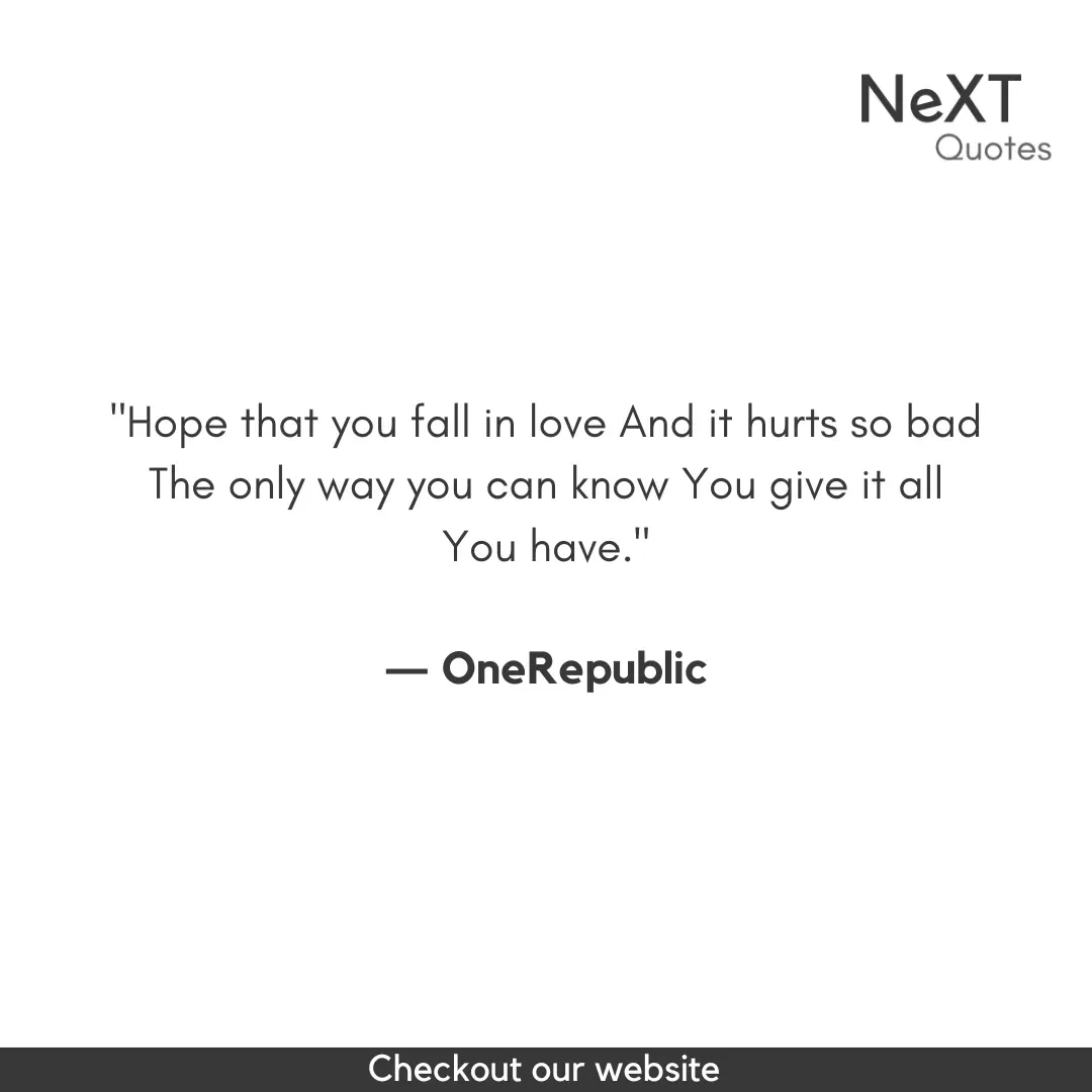 OneRepublic Quotes