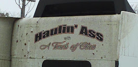 truck logo: Haulin' Ass with a Touch of Class