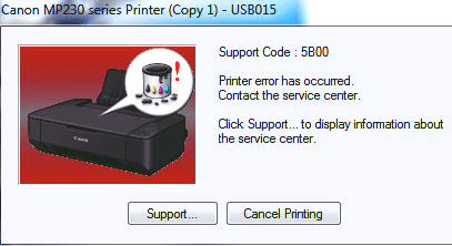 Cara Mudah Memperbaiki Printer Canon MP237 Error 5B00 dan 1700