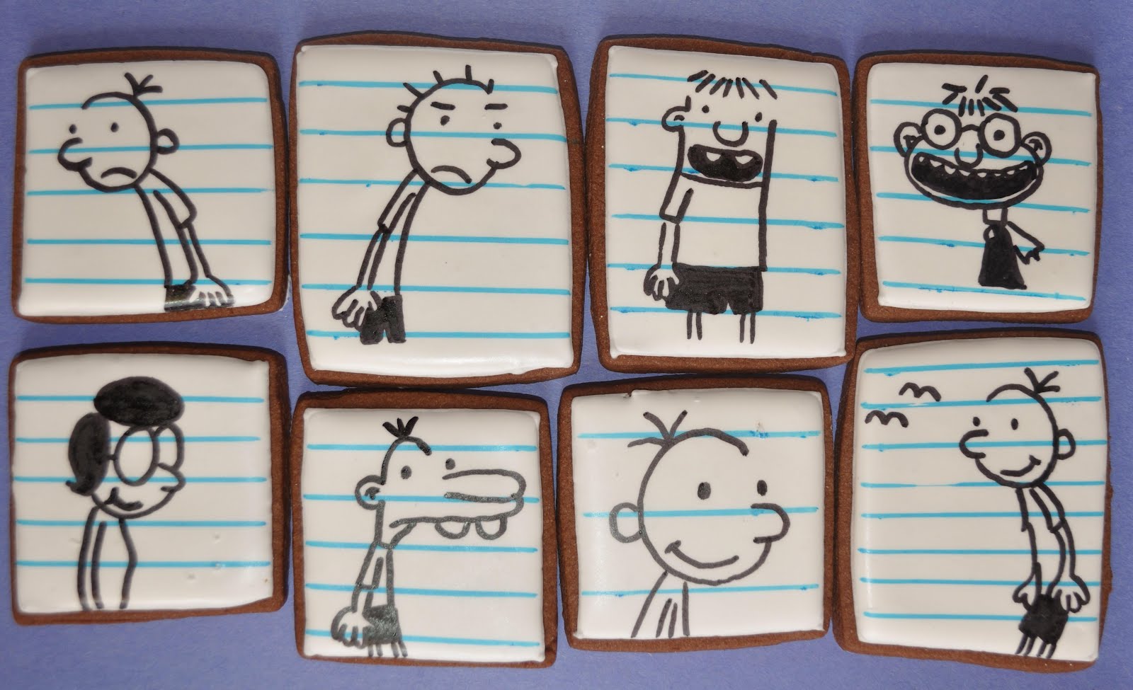 How to make Diary of a Wimpy Kid Cookies - Suz Daily