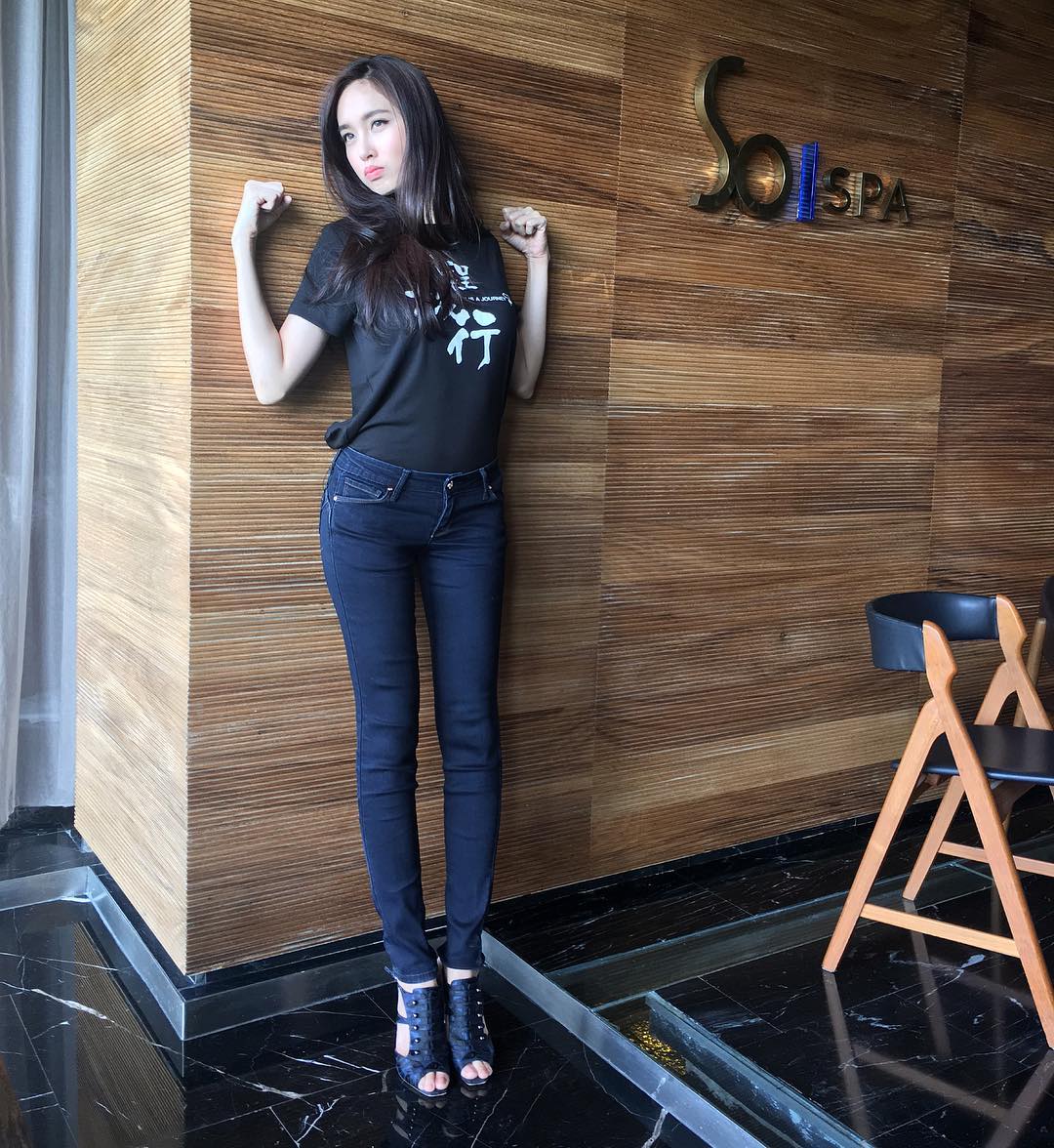 Nong Poy beautiful transgender model for BJ Jeans campaign photos