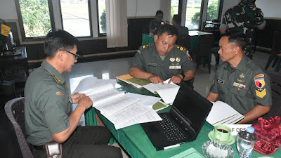 Kodim 0818/Malang-Batu menerima kunjungan kerja Tim Pengawasan dan Pemeriksaan Post Audit 