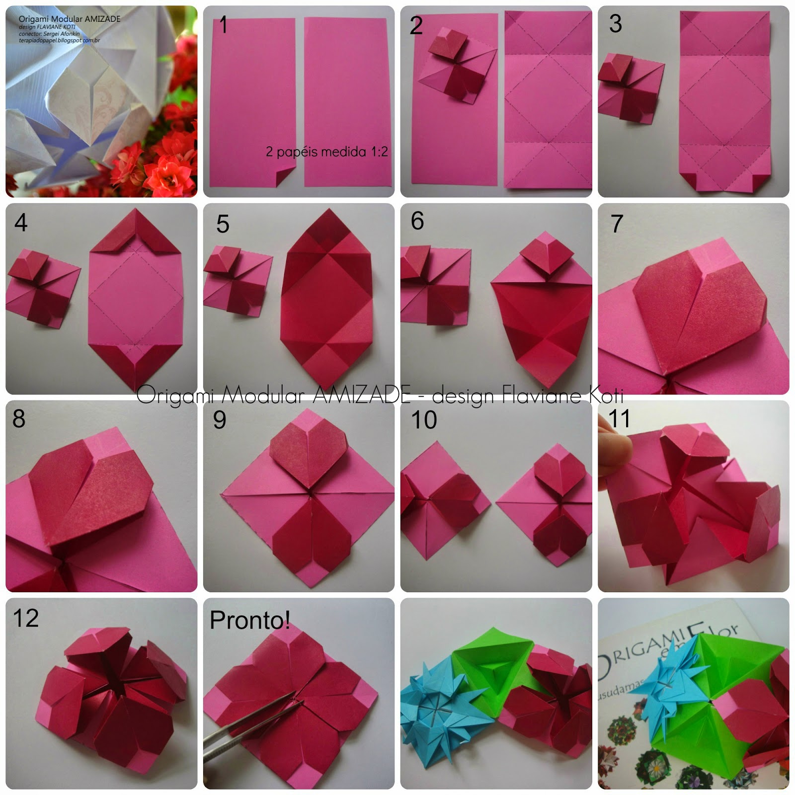 Um coração de papel como fazer origami YouTube