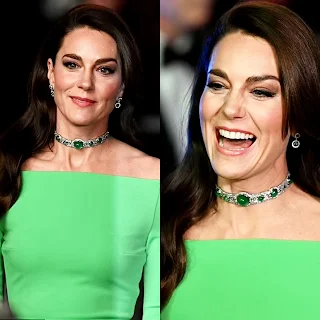 Catherine wore Emerald Choker popularized by Diana