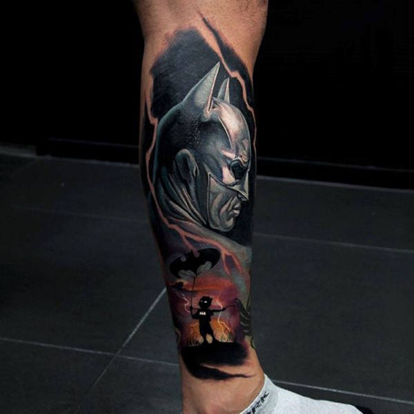 Tatuagens masculinas do Batman - 45 fotos e modelos