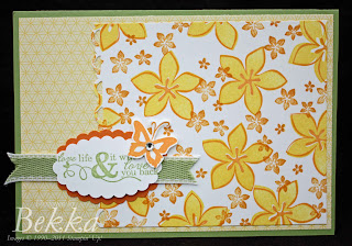 Stampin' Up! Cottage Garden Flowers 2 Step Stamped