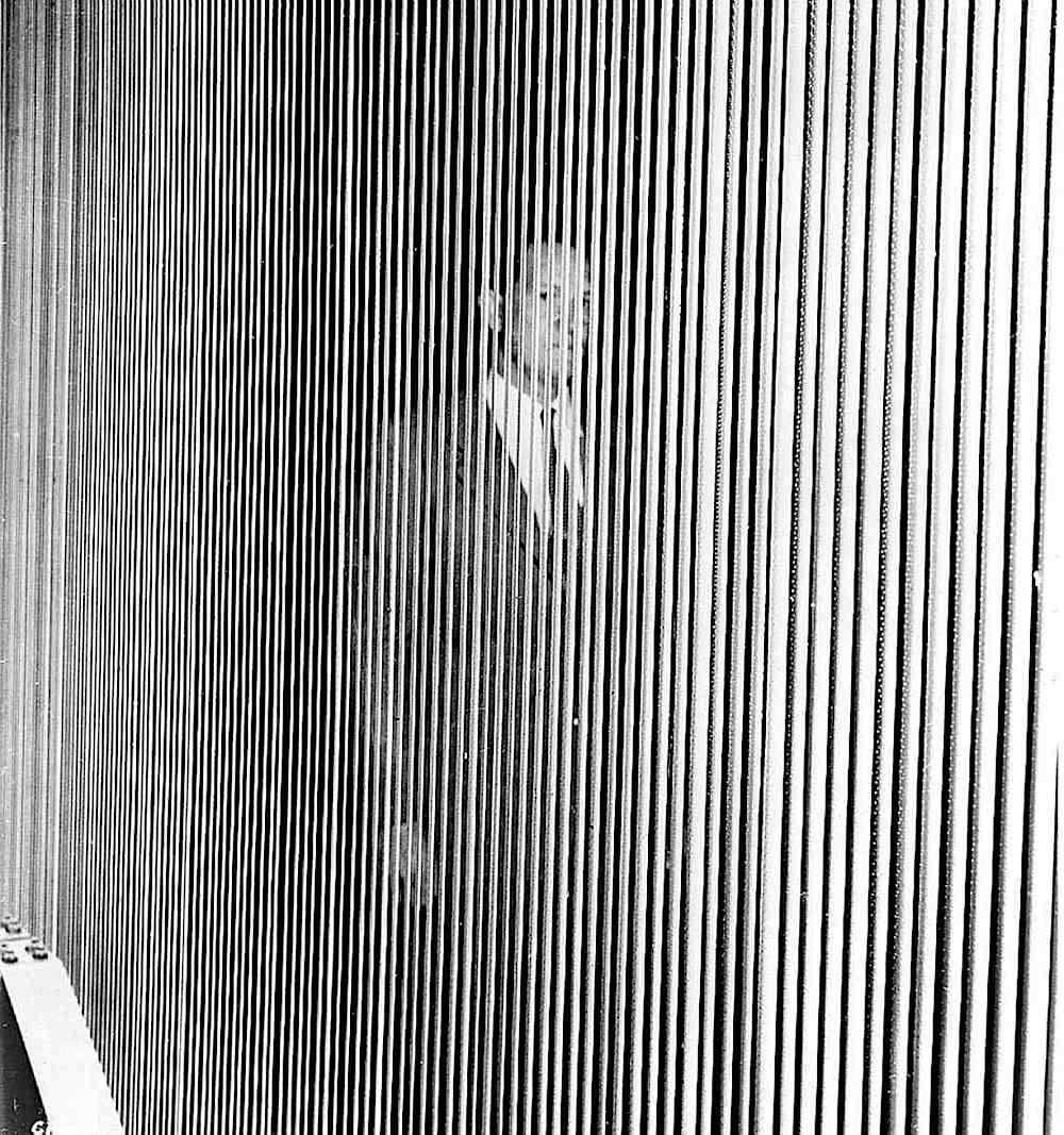 a louvered cinema screen in 1952