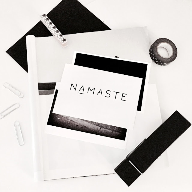 Namaste Art Print, Namaste Printable Print, Printable Poster, Yoga Poster, Typography Poster, Minimal Art Print