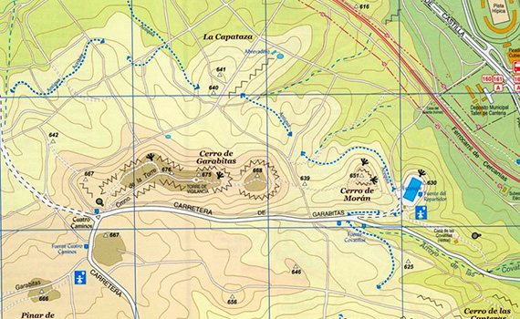 Mapa de la Casa de Campo y del Anillo Verde Ciclista. Tercera edición