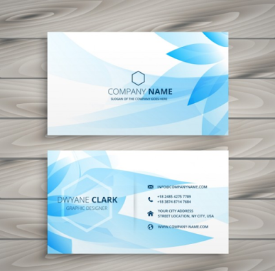 Blue Flower Business Card