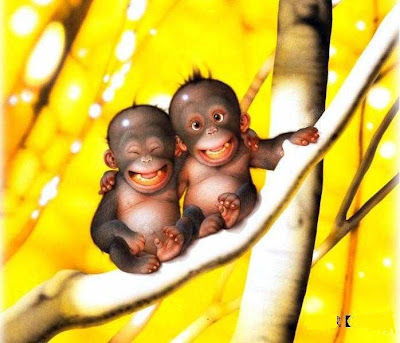 Small chimps smiling - photoforu.blogspot.com