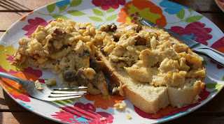 Very tasty posh scrambled eggs