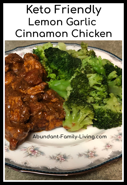 Keto Lemon Garlic Cinnamon Chicken