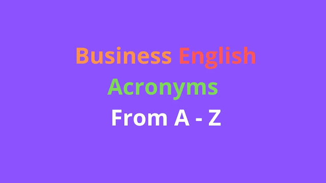 Business English Acronyms