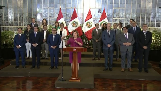 DINA BOLUARTE EMITIÓ UN PRONUNCIAMIENTO TRAS LOS HECHOS OCURRIDOS CAN LA FISCAL DE LA NACIÓN