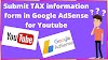How to Submit TAX information in youtube