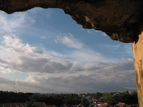 Langit kota Jogja dari Taman Sari.