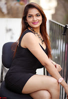Actress and Model Ashwini in Beautiful Short Black Mini Dress ~  Exclusive 008.jpg