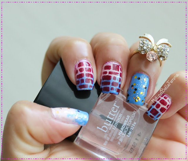 brick nail art