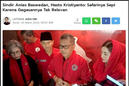 Kata Hasto sambutan Anies di Surabaya sepi, Dibalas telak dengan VIDEO biar fakta yang bicara..