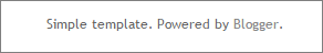 How to Delete “Simple Template. Powered by Blogger” link from your Blog
