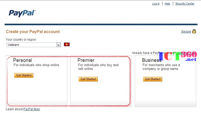 Hướng dẫn đăng ký mở tài khoản Paypal 2014 chi tiết từ a đến z