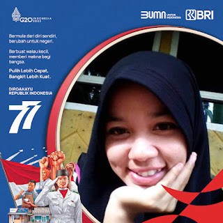 Twibbon HUT RI 77 Bersama Bank BRI 2022, Design Aestethic Elegance & Keren