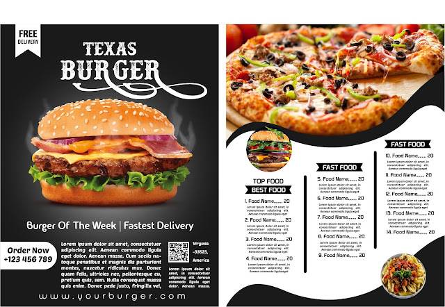 Restaurant Burger Flyer Design.